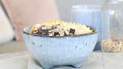 OVERNIGHT OATS WITH CHOCOLATE AND BANANA